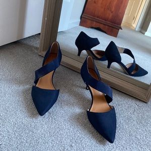 Blue (need I say more?) Suede Pumps